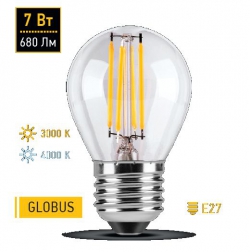 Лампа LED FILAMENT 25S45GLFT7E27, 4000К WOLTA