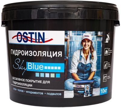 Гидроизоляция OSTIN полимерная акриловая, 5 кг