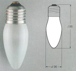 Лампа ДС МТ 60Вт Е27  208шт. в упаковке
