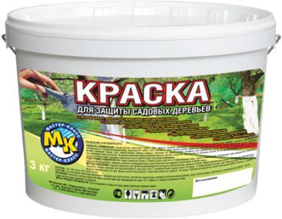 Краска белая для садовых деревьев, 20 кг МК
