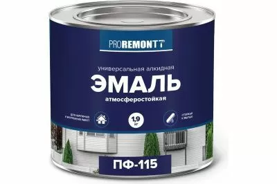Эмаль ПФ-115 PROREMONTT Жёлтый 1,9 кг
